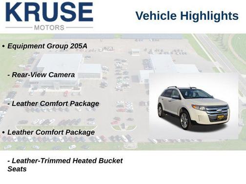 White Platinum Tri-Coat Metallic 2013 Ford Edge SEL