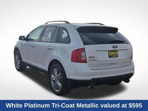 White Platinum Tri-Coat Metallic 2013 Ford Edge SEL