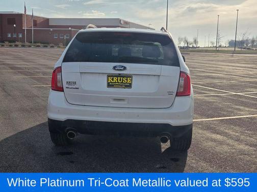 White Platinum Tri-Coat Metallic 2013 Ford Edge SEL