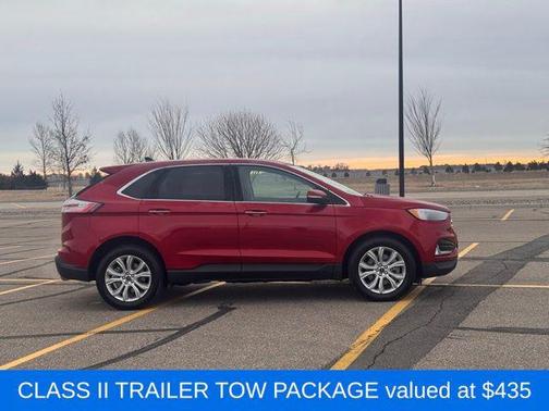 Rapid Red Metallic Tinted Clearcoat 2022 Ford Edge Titanium