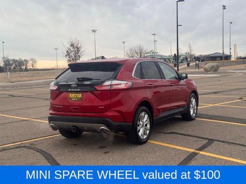 Rapid Red Metallic Tinted Clearcoat 2022 Ford Edge Titanium