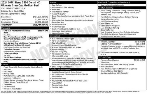 Onyx Black 2024 GMC Sierra 3500 Denali