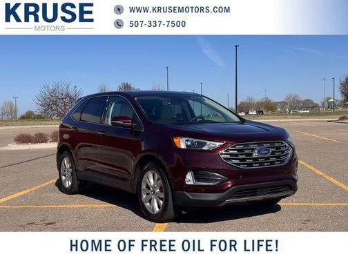 Burgundy 2024 Ford Edge Titanium