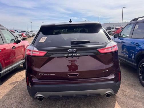 Burgundy 2024 Ford Edge Titanium
