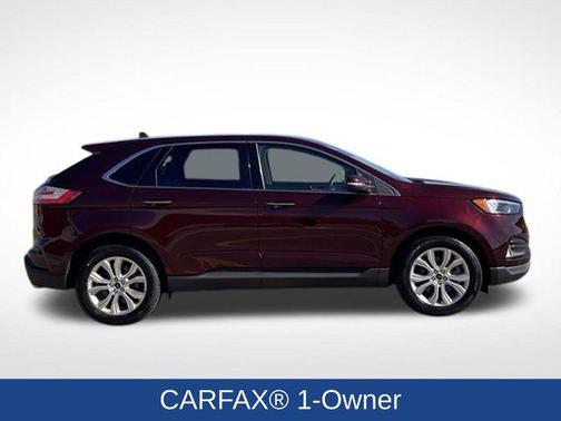 Burgundy 2024 Ford Edge Titanium