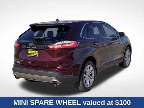 Burgundy 2024 Ford Edge Titanium