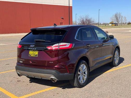 Burgundy 2024 Ford Edge Titanium