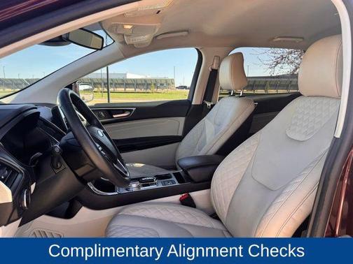 Burgundy 2024 Ford Edge Titanium