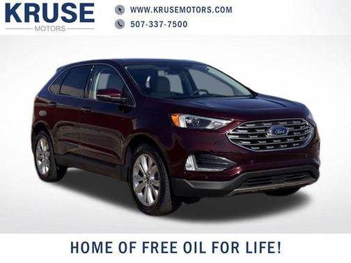Burgundy 2024 Ford Edge Titanium