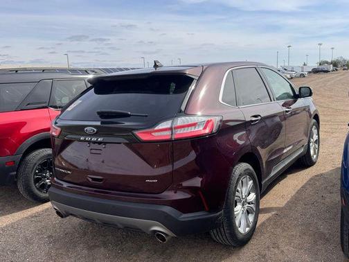 Burgundy 2024 Ford Edge Titanium
