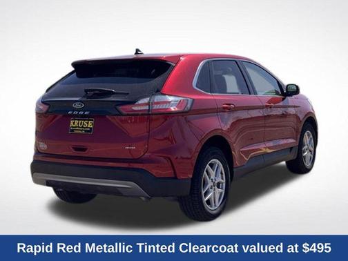 Rapid Red Metallic Tinted Clearcoat 2022 Ford Edge SEL