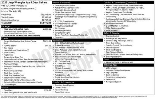 Bright White Clearcoat 2023 Jeep Wrangler 4xe Sahara