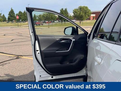 Blizzard Pearl w/Black Roof 2019 Toyota RAV4 Hybrid SE