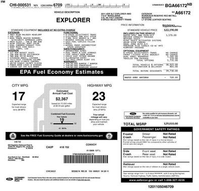 Red 2011 Ford Explorer XLT
