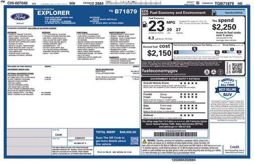 Black Metallic 2026 Ford Explorer Active