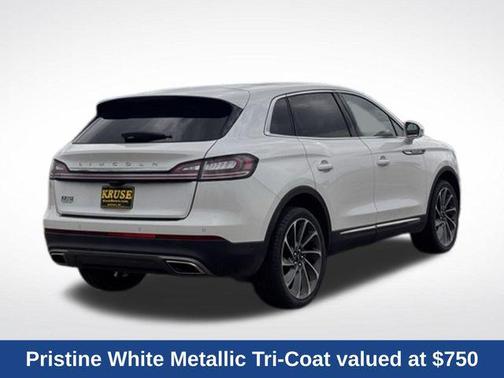 Pristine White Metallic Tri-Coat 2023 Lincoln Nautilus Reserve