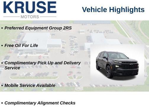 Mosaic Black Metallic 2024 Chevrolet Traverse RS
