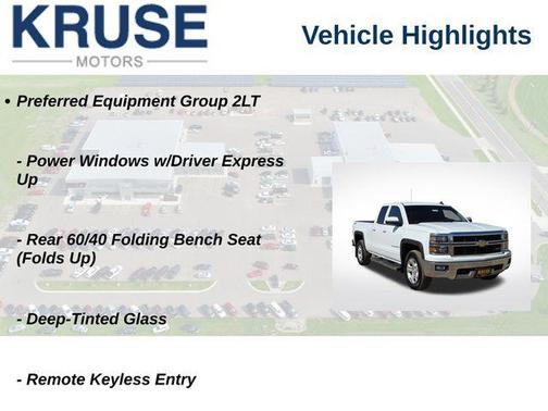Summit White 2015 Chevrolet Silverado 1500 2LT