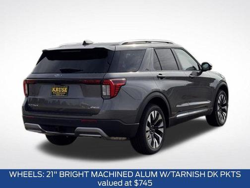 Gray Metallic 2026 Ford Explorer Platinum