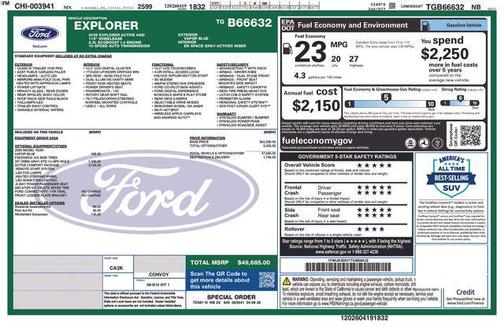 Vapor Blue 2026 Ford Explorer Active