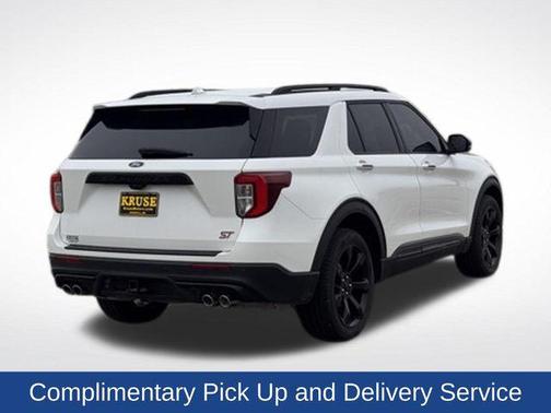 Star White Metallic Tri-Coat 2023 Ford Explorer ST