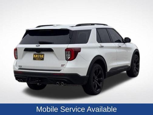 Star White Metallic Tri-Coat 2023 Ford Explorer ST