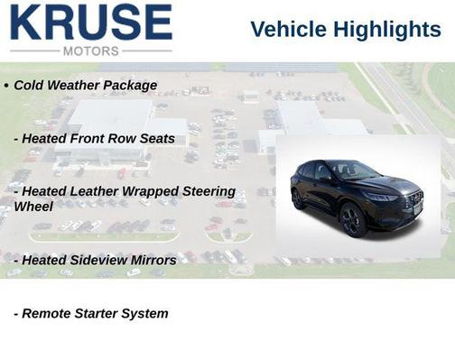 Agate Black Metallic 2024 Ford Escape ST-Line