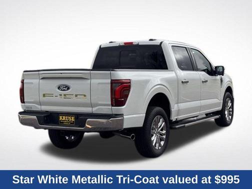 Star White Metallic Tri-Coat 2025 Ford F-150 Lariat