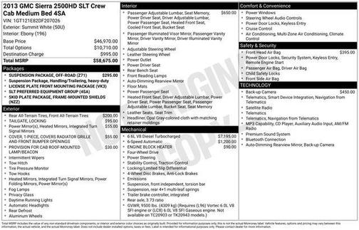 Summit White 2013 GMC Sierra 2500 SLT