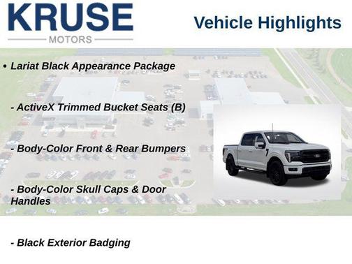 Star White Metallic Tri-Coat 2025 Ford F-150 Lariat