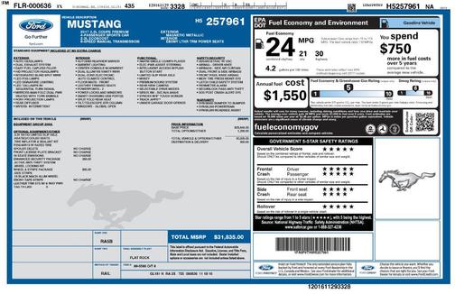 Magnetic 2017 Ford Mustang EcoBoost Premium