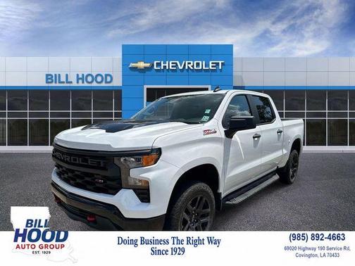 Summit White 2024 Chevrolet Silverado 1500 Custom Trail Boss