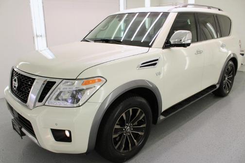 White 2017 Nissan Armada Platinum