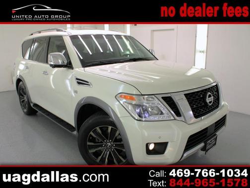 White 2017 Nissan Armada Platinum