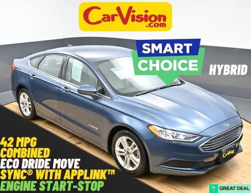 Blue Metallic 2018 Ford Fusion Hybrid S