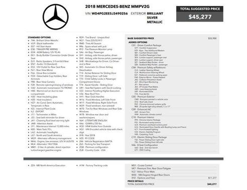 2018 Mercedes-Benz Metris Base