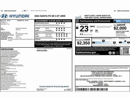 2024 Hyundai SANTA FE SE
