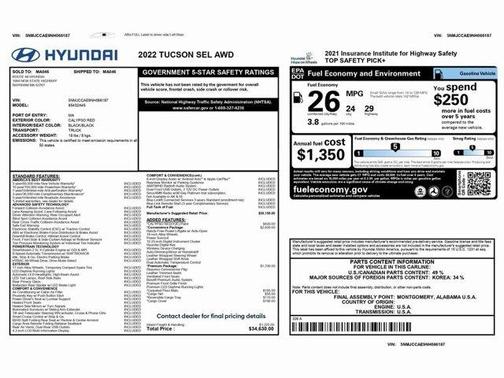 2022 Hyundai TUCSON SEL
