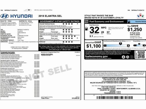 2018 Hyundai ELANTRA SEL