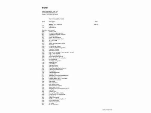 2021 Mercedes-Benz GLA 250 Base