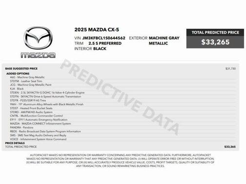 2025 Mazda CX-5 2.5 S Preferred Package