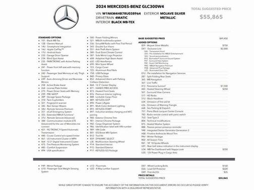 2024 Mercedes-Benz GLC 300 Base 4MATIC