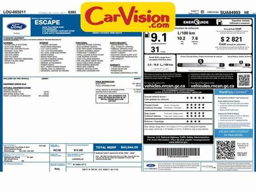 2025 Ford Escape Platinum