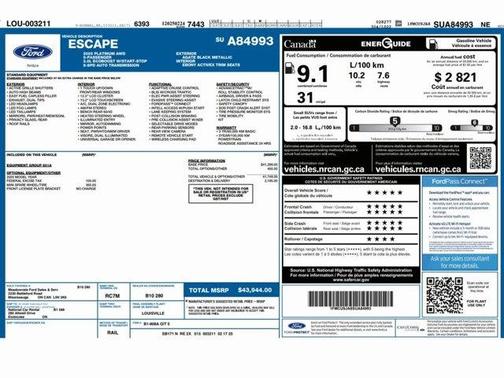 2025 Ford Escape Platinum