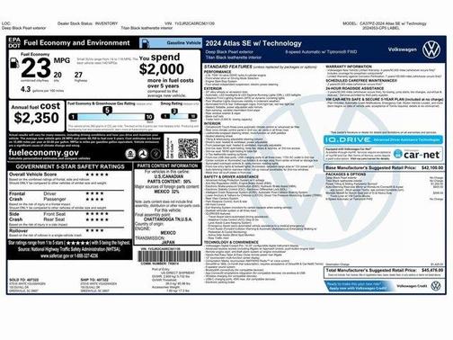 2024 Volkswagen Atlas 2.0T SE w/Technology