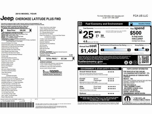 2018 Jeep Cherokee Latitude Plus