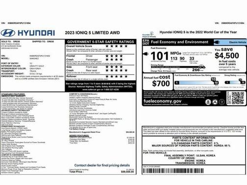 2023 Hyundai IONIQ 5 Limited
