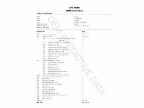 2022 MINI Convertible Cooper S