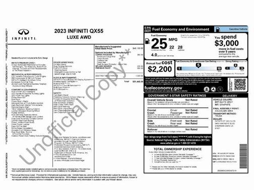 2023 INFINITI QX55 LUXE