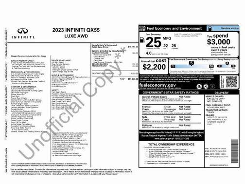 2023 INFINITI QX55 LUXE